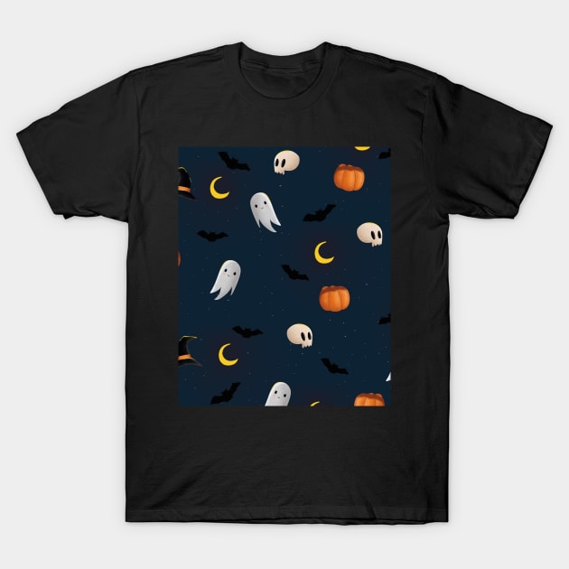 Halloween Ghosts T-Shirt by Abstractdiva